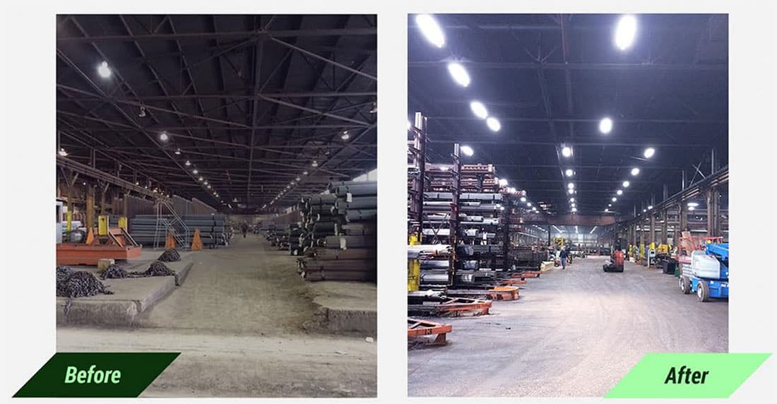 Niagara LaSalle Steel Corp. - Energy Savings with Efficient LED Lighting - Verde Solutions