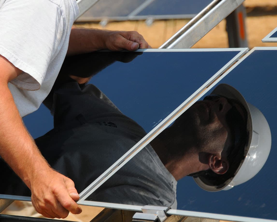 solar panel installation