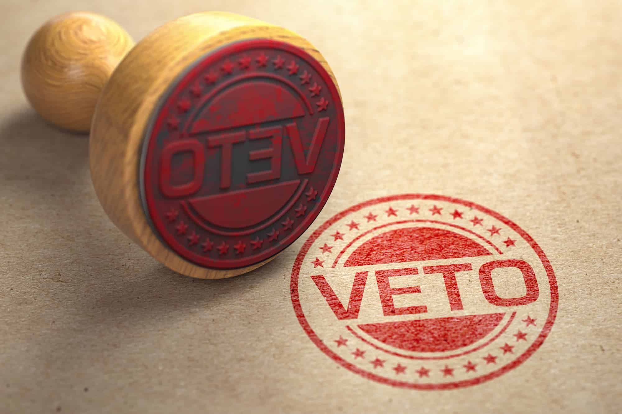 veto stamp red