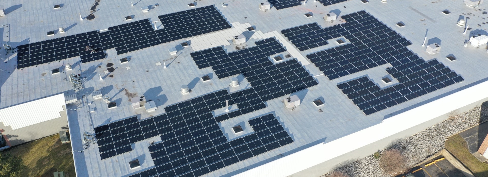 Solar Panel installation on a Flat roof